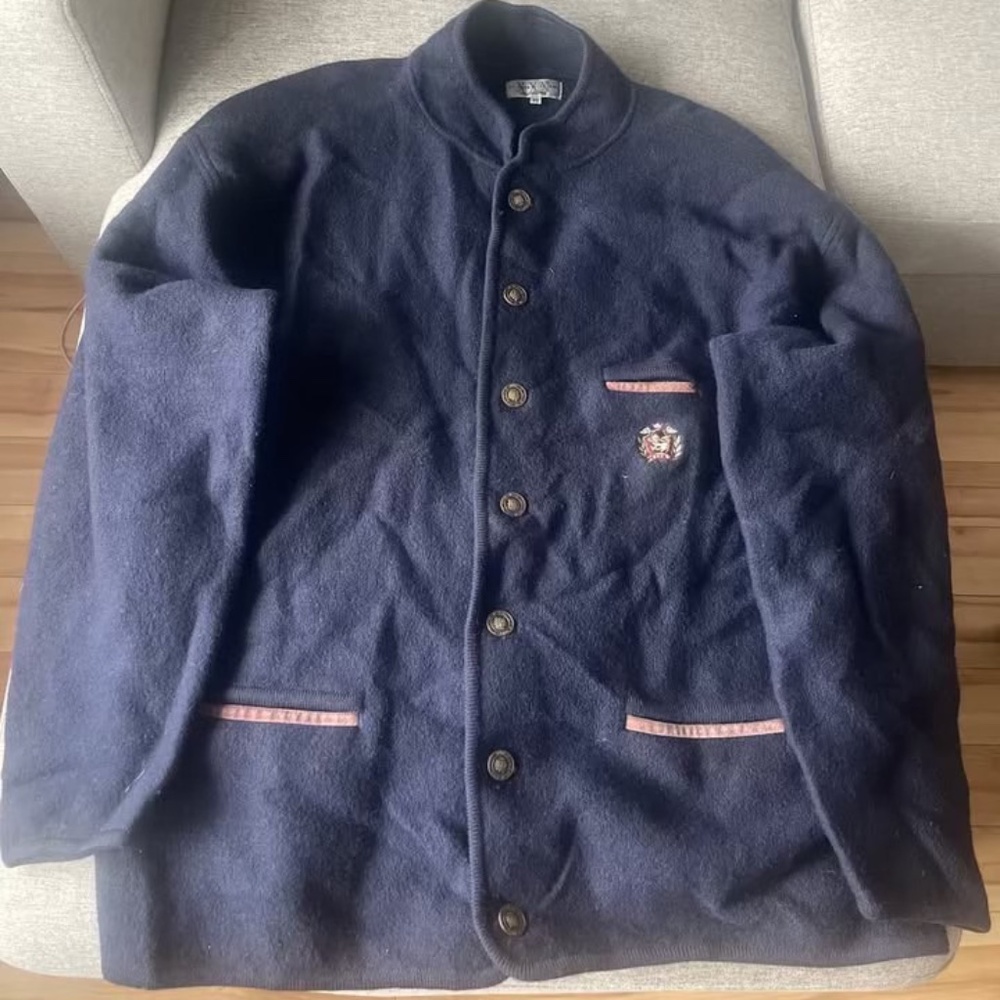 Vintage boiled wool jacket xlarge